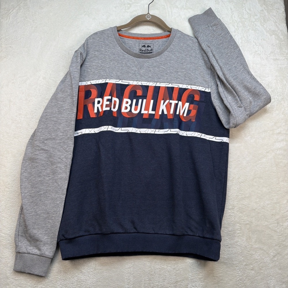 Red Bull KTM Racing Team Crewneck Sweatshirt Mens XL Graphic Pullover